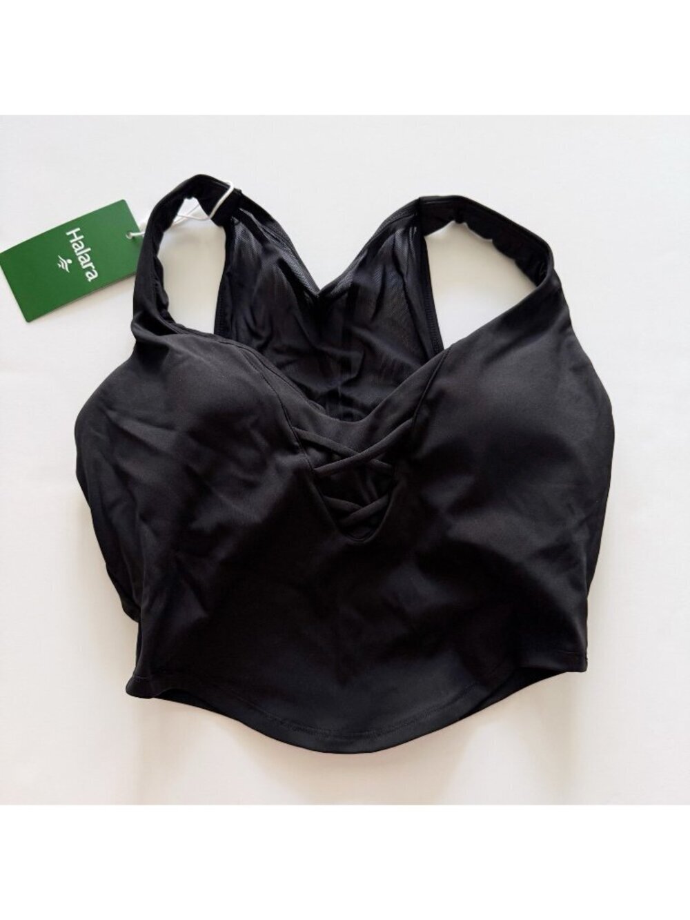 NWT Halara Women’s Bkack Activewear cropped tank top XS